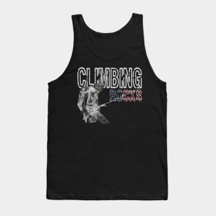 A Women Climbing Rocks Tank Top